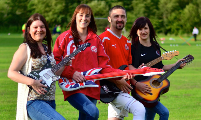 The organising committee were inspired by Blues events in Dundee and Arbroath. From left: Susan Millar, Steph Robinson, Dean McConnachie and Linsey McConnachie.