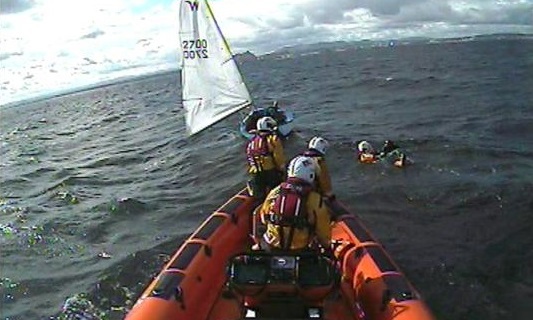 Kinghorn Lifeboat rescue sailor