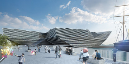 An artist's impression of the V&A at Dundee.