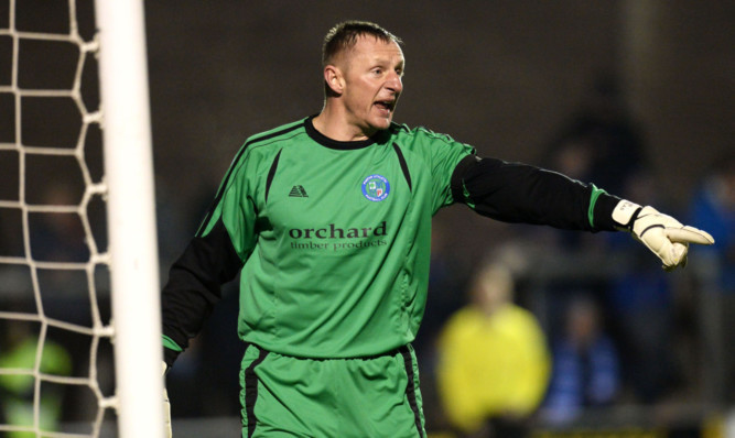 Forfar keeper Rab Douglas.