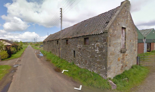 The steading that was demolished.