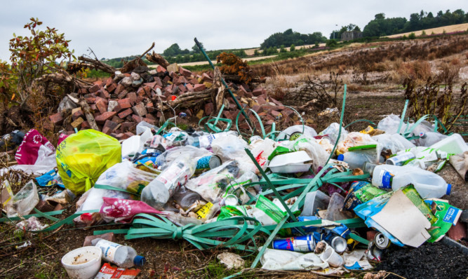 The mess and rubbish left behind.