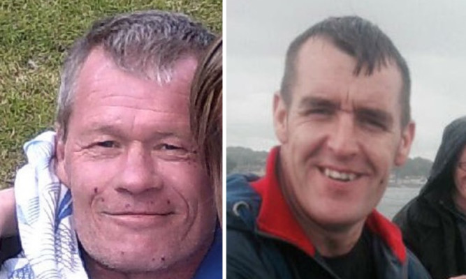 The bodies of David Stead (left) and Jason Buchan remained undiscovered following the tragedy.