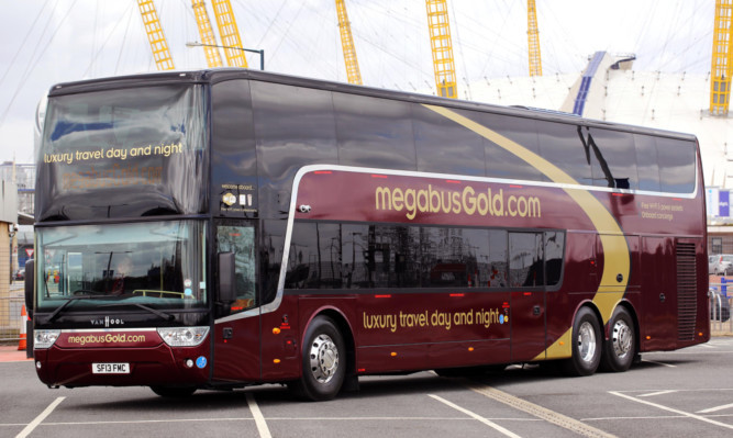 The megabusGold sleeper service that operates between Scotland and London.