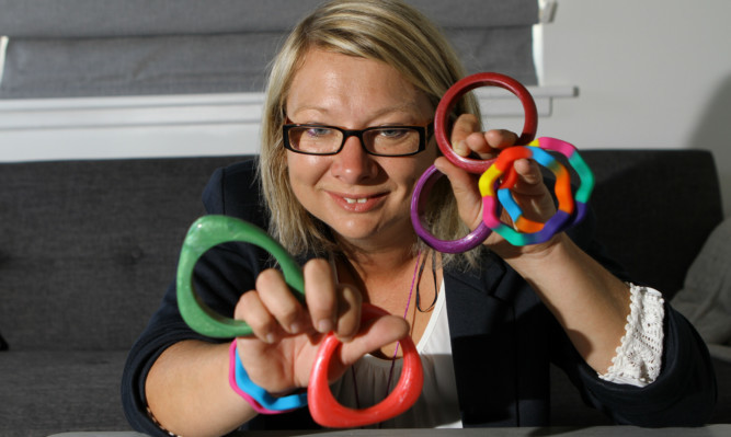 Jenny McLaughlan with some of her teethers.