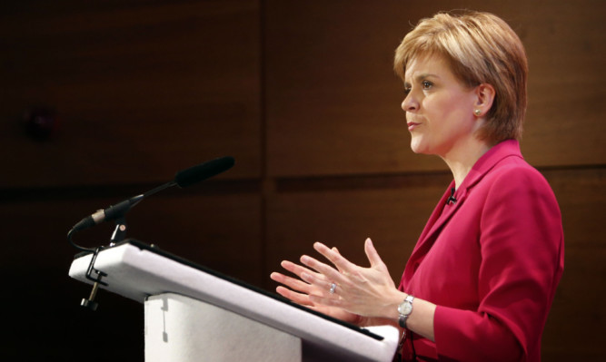 First Minister Nicola Sturgeon discussed the BBC at the Edinburgh International Television Festival.