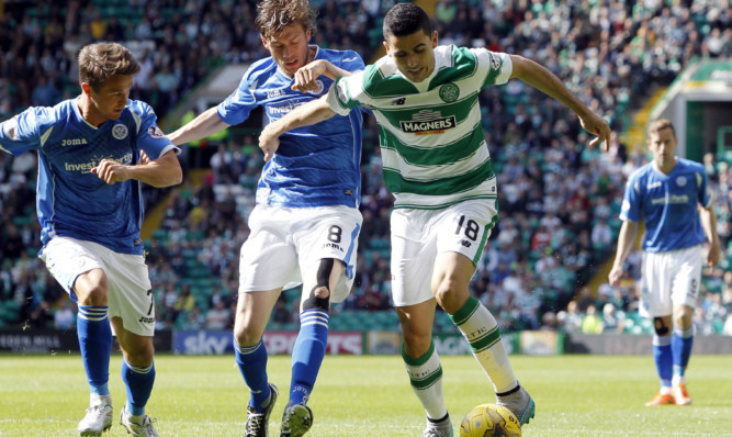 Action from Celtic Park.