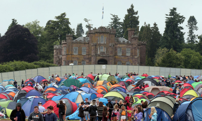 Tens of thousands of music fans were at Strathallan Estate.