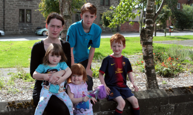 Colleen, with Lexi, Chloe, Connor and Kyle, has praised the amazing help she has received.