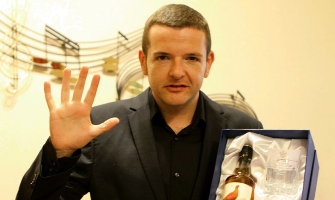 A high-five from record breaker Kevin Bridges.