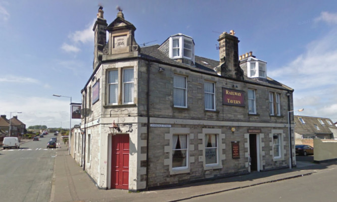 Venters pulled out a gun in the Railway Tavern in Buckhaven.