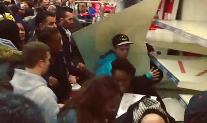 Police were called to a Tesco supermarket in London when fighting broke out at a Black Friday sale last year.