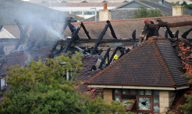 Fire engulfed the Sailor's Rest on Saturday.