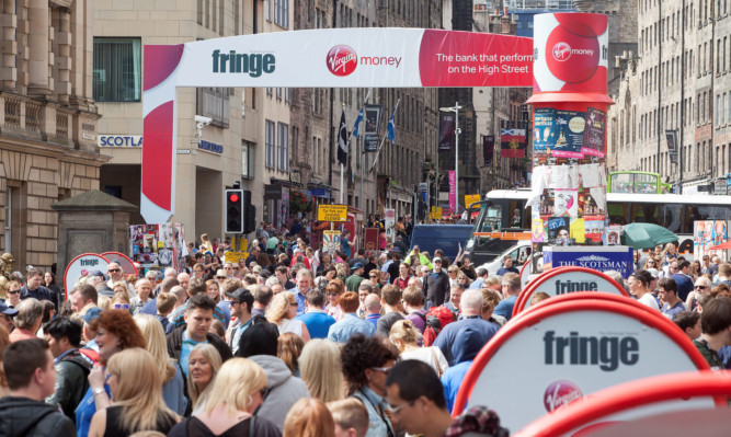 Over 170 people were arrested during the Edinburgh Festival.