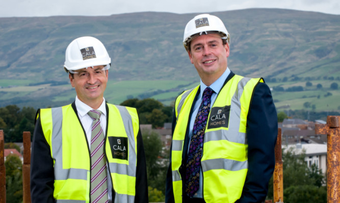 Cala finance director Graham Reid, left, and chief executive Alan Brown.