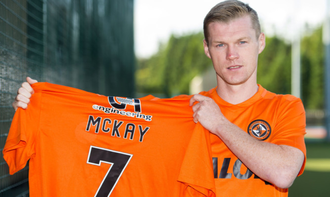Dundee United's new striker Billy Mckay.