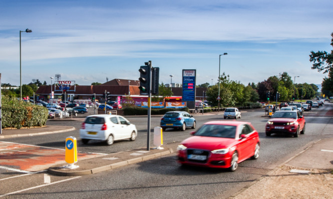 A roundabout at the junction with Crieff Road and Huntingtower Road could be rejected by the council.