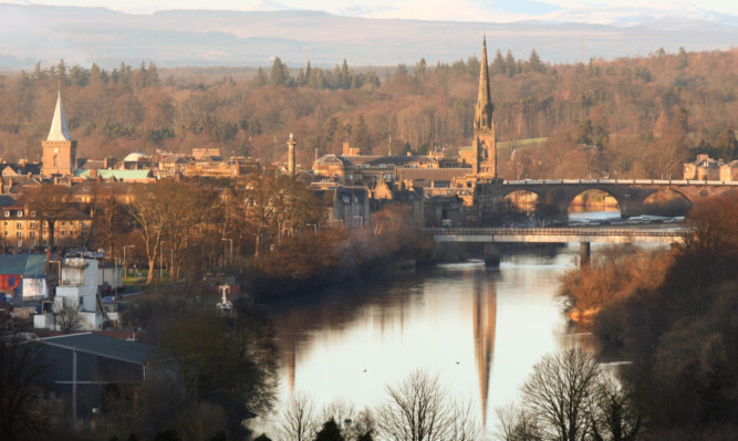 Big ambitions: the Perth City Plan would include a park and sail service into the city centre and a third bridge over the River Tay.