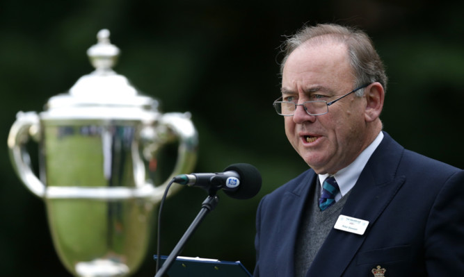 Peter Dawson in his last public job as R&A chief executive, at the Walker Cup.