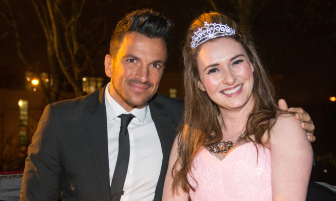Peter Andre with Belle at the Winter Festival last year.