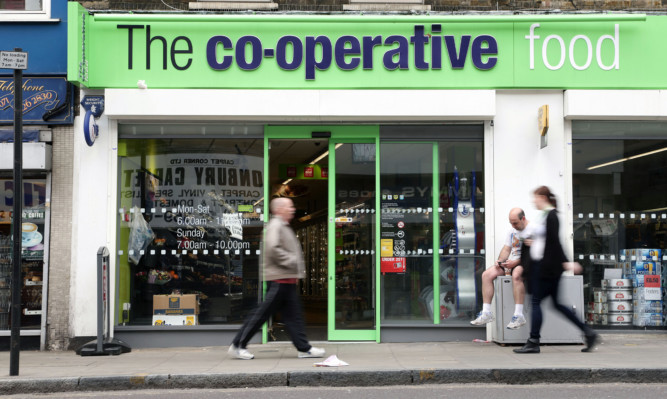 A branch of The co-operative food store in Islington, north London.