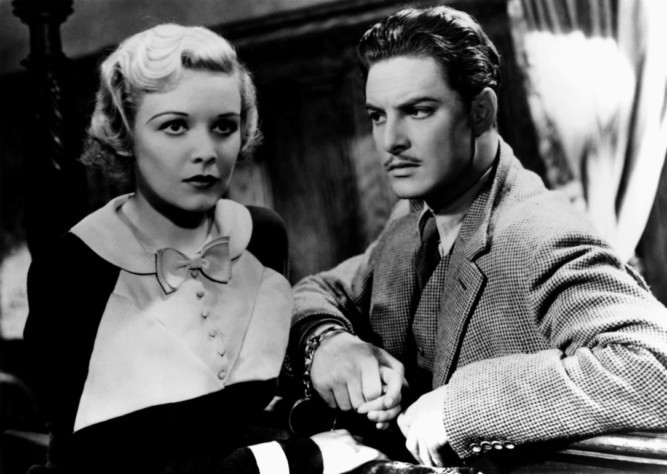 Madeleine Caroll and Robert Donat film 'The 39 Steps' (1935) directed by Alfred Hitchcock