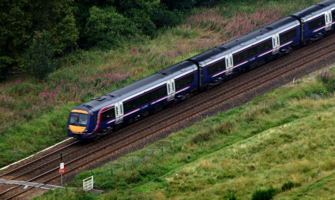 A ScotRail service passing through Perthshire.