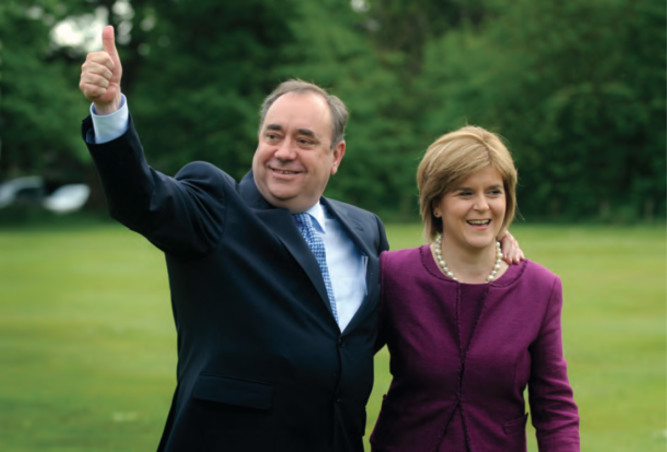 A year after the Scottish independence referendum, The Courier looks back at some of the key moments locally and nationwide as the country decided its political future. We start with the moment that kicked it all off  the SNP's then First Minister Alex Salmond and deputy Nicola Sturgeon celebrating the landslide election victory in 2007 that gave them the mandate to hold a vote.