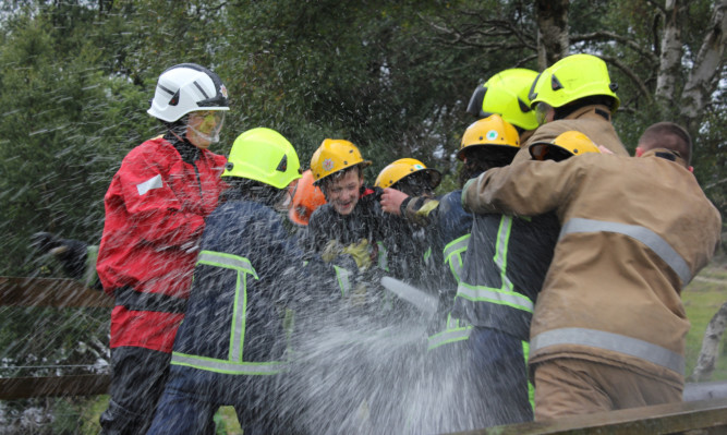 Having a blast: The course aimed to reduce the amount of deliberate fires in the area.