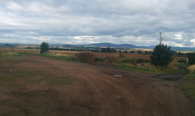 The site of the proposed housing development between Turfbeg and Kirriemuir Road in Forfar.