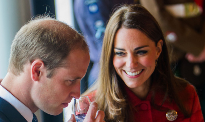 William and Kate during their visit to Crieff last year.
