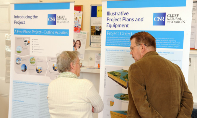 The public viewed information about the project earlier this year in Culross.