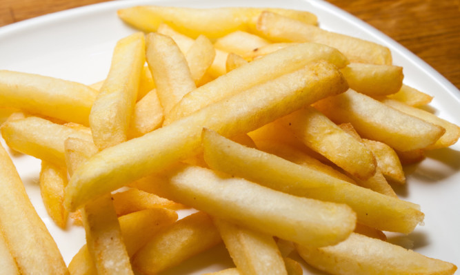 Chips are one of the favourites that are causing Scottish waistlines to bulge.