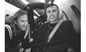 Alan Green, right, with David Guetta.