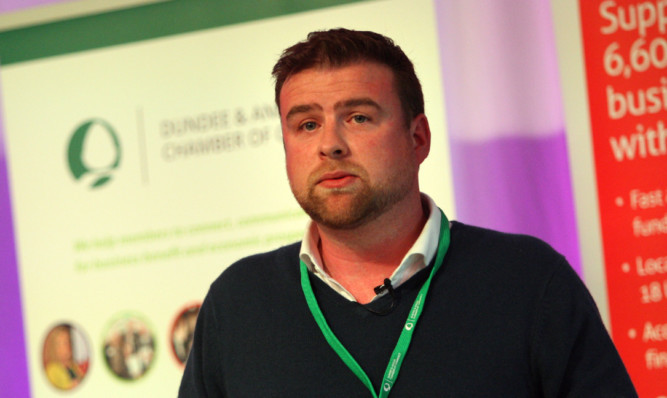 David Hay of software developer Allthings gave his insights into growth funding at a business showcase in Dundee.