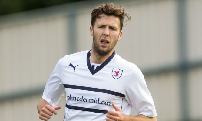 Lewis Toshney, whose first goal for Raith Rovers kept the clubs 100% home record intact.