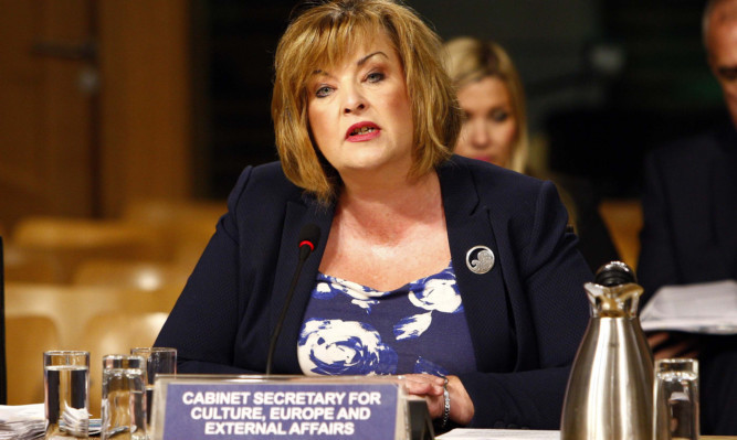 Culture Secretary Fiona Hyslop appears before Holyrood's Education and Culture Committee.