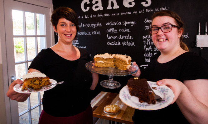 Louise McCulloch (left) and Glenna Ford of Spill The Beans Cafe.