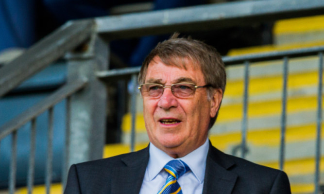 Geoff Brown watches the recent Saints v Dundee United match.