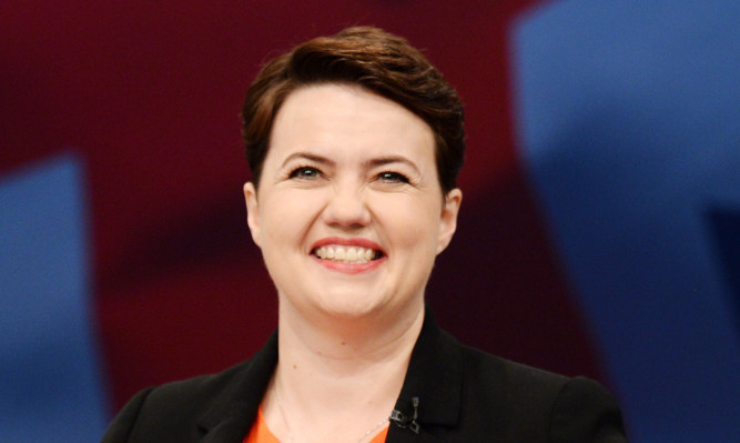 Leader of the Scottish Conservative Party Ruth Davidson addresses the Conservative Party conference in Manchester.