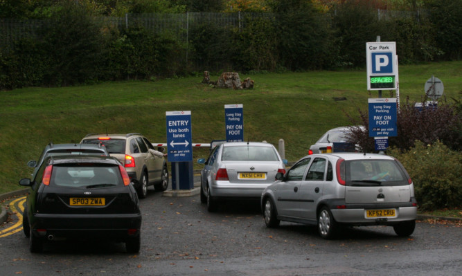 Car parking charges are still in place at Ninewells Hospital.