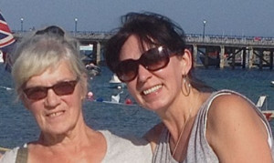 Nikki with her late mother Helen McFarlane. Nikki has made the journey to Perthshire for a special memorial service.