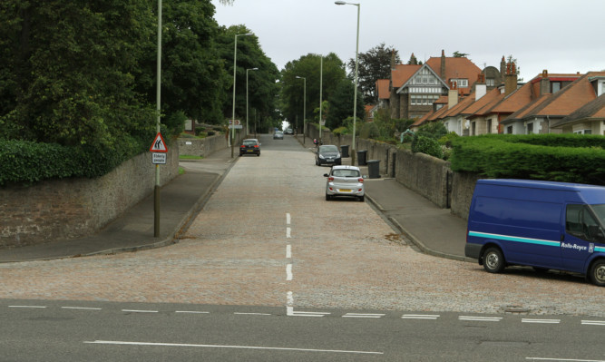 The dividing line: Houses on the left of the of Victoria Road will be in Dundee East and the houses on the right will be in Broughty Ferry if the changes are made.