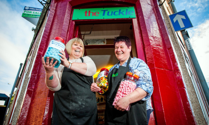 From left:Bridget Gallagher and Nadine Stephenson at The Tuckie.