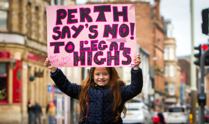 Seven-year-old Jorja Smith from Perth takes part in the protest.