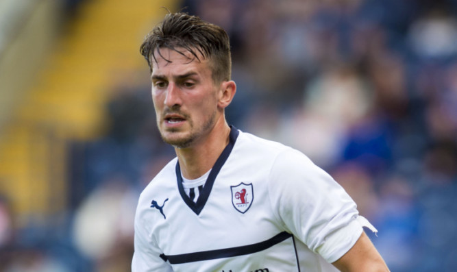 Grant Anderson in action for Raith Rovers.