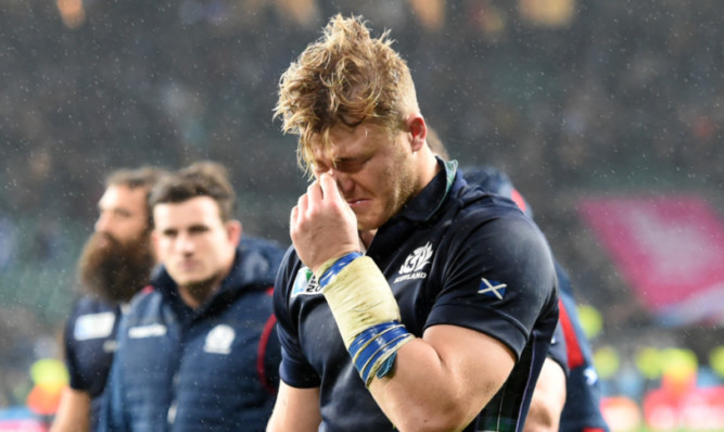 David Denton cannot believe a bounce of the ball cost Scotland  a semi-final place.
