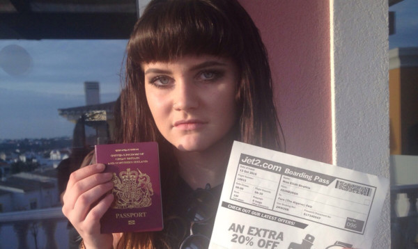 Eilidh Strathie was not allowed to fly to Portugal on her own because she is 16 years old.