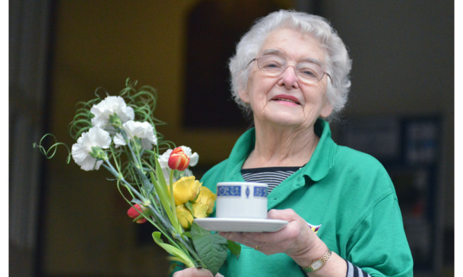 Cupar in Bloom chairwoman Mary Law is delighted with the gold medal.