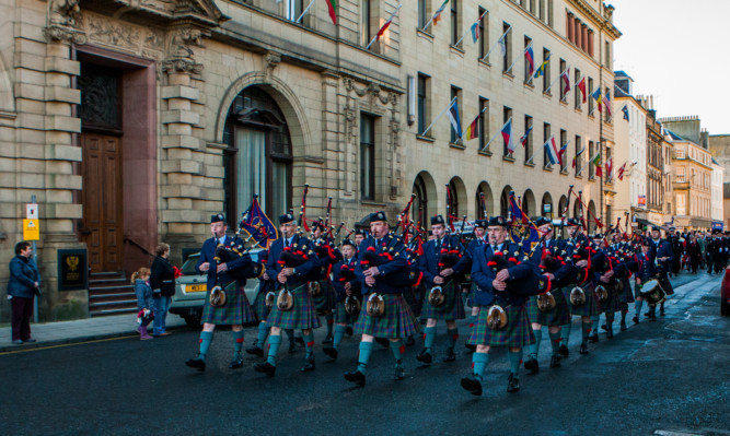 The Perth and District Pipe Band will lead the parade from Perth Concert Hall.